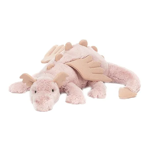 JELLYCAT Mythical Animal Collection Розовый Little Розовый Дракон Куклы Плюшевая кукла 19 см Высота в сидячем положении