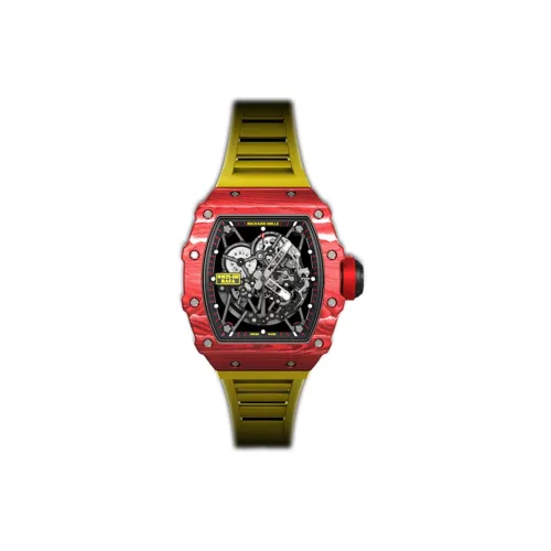 RICHARD MILLE Автоматический Механический Механизм Мужские Часы 49,94мм*44,5мм*3,15мм Черный