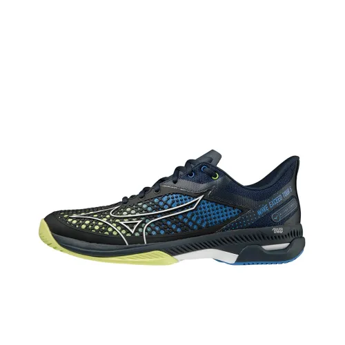 Mizuno Wave Exceed Tour 5 Low Топ Кроссовки для тенниса Унисекс Черный Синий Желтый
