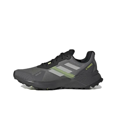 adidas Terrex Soulstride Trail Slip Resistant Abrasion Resistant Low Топ Беговые кроссовки Мужской Темно-серый