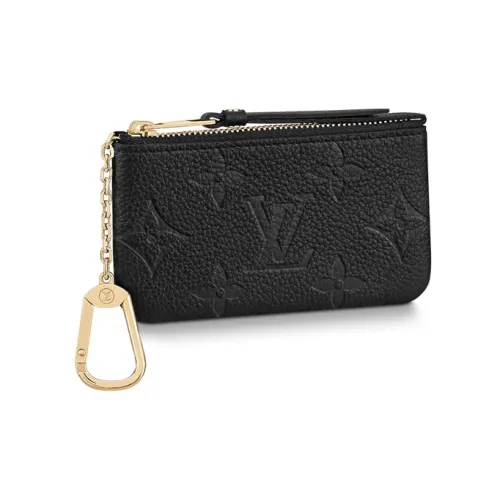 LOUIS VUITTON Epi Коровья кожа Key Pouch Стандартный Женский Черный