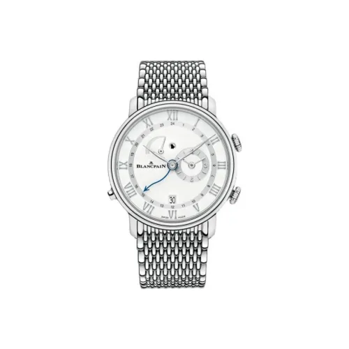 BLANCPAIN VILLERET Автоматический Механический Часы Мужские Часы 40,3 мм Белый Циферблат Корпус из Нержавеющей Стали Металлический Ремешок