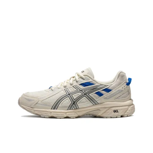 Asics Gel Venture 6 Low Top Trail Беговые кроссовки Мужские Бежевый Серый Синий