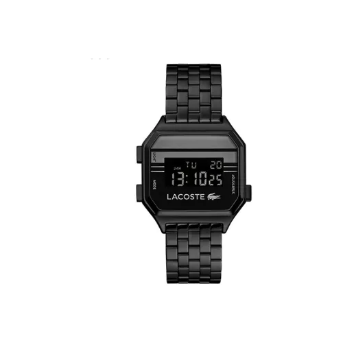 LACOSTE BERLIN Collection Часы Кварцевый механизм Нержавеющая сталь Ремешок 34*16 мм Черный циферблат Унисекс