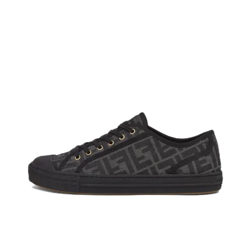 FENDI Domino Low Top Canvas Shoes Men's