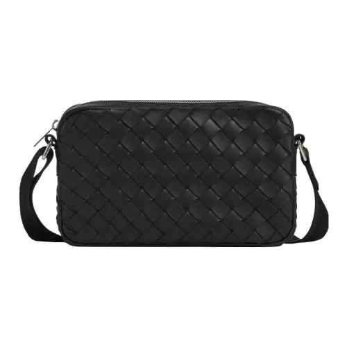 Bottega Veneta Коровья кожа Camera Сумка Сумка через плечо Мужская Черная