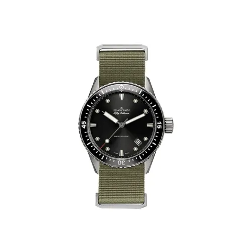 BLANCPAIN 50 Ton Коллекция Автоматический Механический Механизм Мужские Часы Часы 43 мм Черный Циферблат