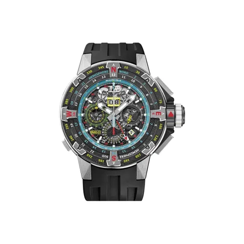 RICHARD MILLE Автоматический Механический Механизм Мужские Часы 50 мм Черный