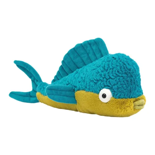 JELLYCAT Ocean Series Животные Dranorol Dralado Рыбка Куклы Плюшевая кукла 12 см Высота в сидячем положении
