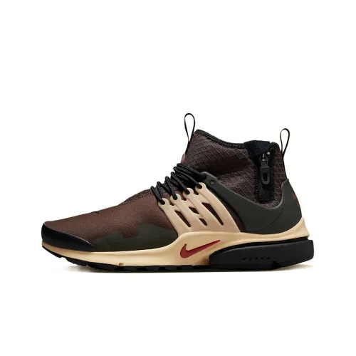 Nike Air Presto MID Utility MID Топ Casual Мужской Темно-коричневый