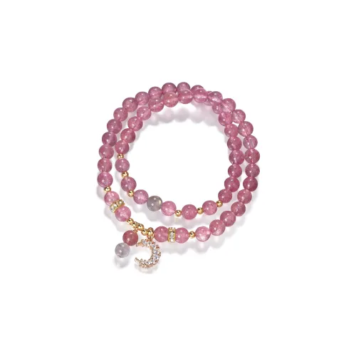 West Island Клубничный Кварцевый Браслет Розовый Женский
