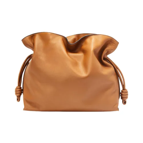 LOEWE Телячья кожа Клатч Большой Женский Коричневый