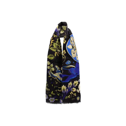 ETRO Wool Knit Шарфы Черный Женские