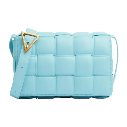 Bottega Veneta Padded Cassette Sheepskin Pillow Bag Shoulder Bag Women's Light Blue