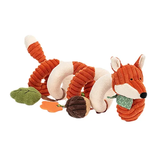 JELLYCAT Forest Animal Collection Little Лиса SPIRAL Игрушка для активности Куклы Плюшевая кукла 14 см Высота в сидячем положении