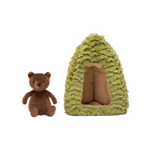 JELLYCAT Panda Series Желудь Медвежонок Кукла Плюшевая Кукла 19 см Высота В Сидячем Позе