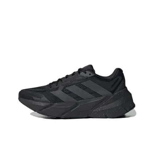 Adidas Adistar Шок Абсорберы Противоскользящие Устойчивые к Износу Низкий Топ Повседневные Беговые Кроссовки Мужские Черные