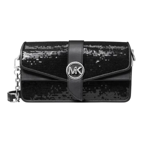 MICHAEL KORS MK Greenwich Искусственная кожа Сумка через плечо Сумка на плечо Женская Черная