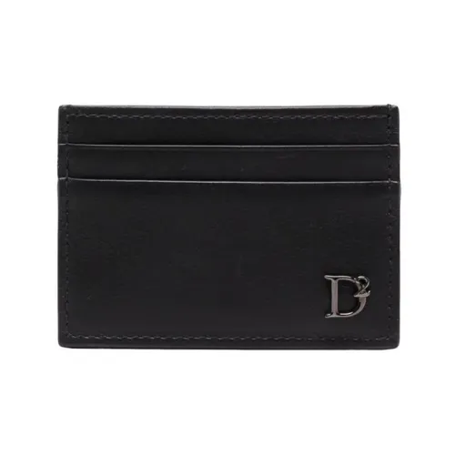DSQUARED 2 Телячья кожа Держатель для карт Мужской Черный