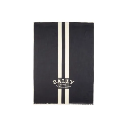 BALLY Cotton Knit Шарфы Морской Синий Мужской
