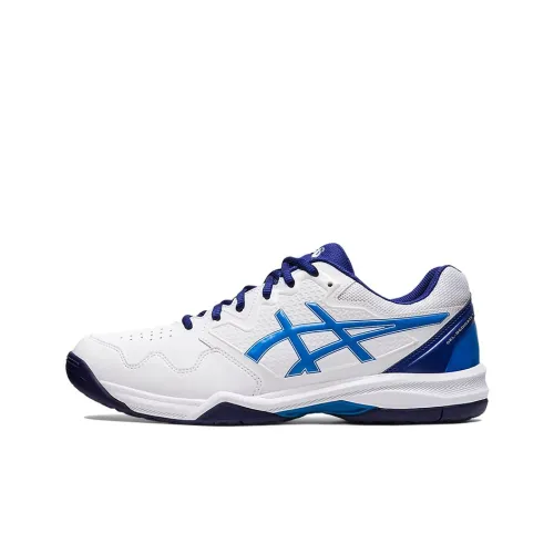 Asics Gel Dedicate 7 Low Top Тренировочные Беговые Кроссовки Мужские Белые Синие