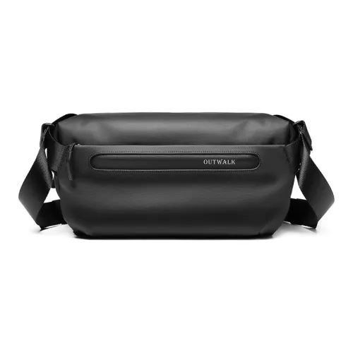 OUTWALK Oxford Sling Bag One Shoulder Crossbody Mini Men's Black OUTWALK Оксфорд Слинг Сумка Одно Плечо Через Плечо Мини Мужской Черный