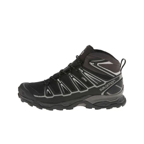 Salomon X Ultra 3 MID 2 GTX Устойчивый к истиранию MID Топ Уличная обувь Женская Черная Серый
