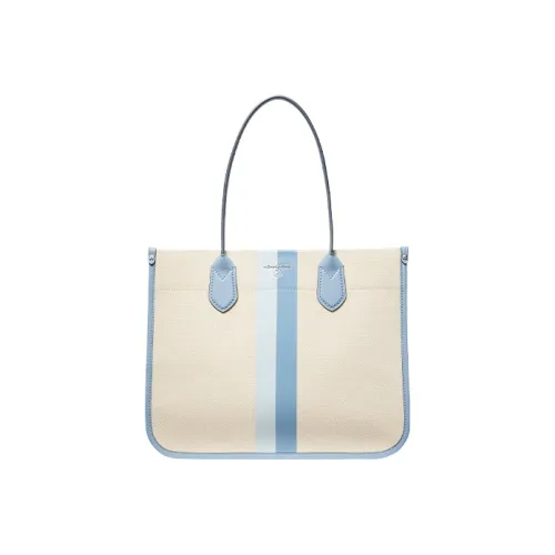 MICHAEL KORS Heidi Искусственная кожа Тоут Сумка Сумка для покупок Сумка Большая Женская Бежевая Светло-синяя