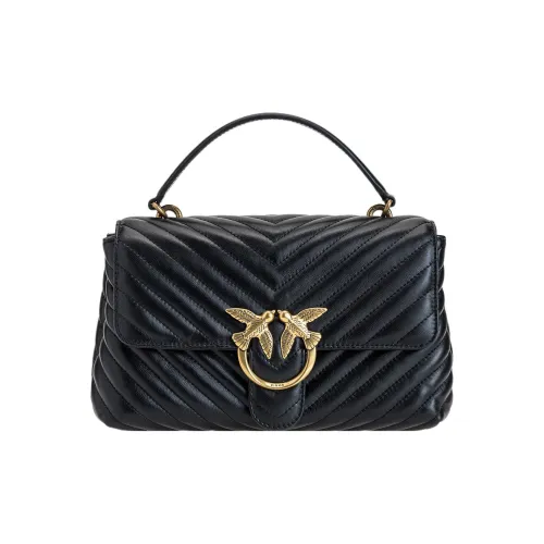PINKO Puff Lambskin и Calfskin Сумка через плечо Сумка Женская Черная