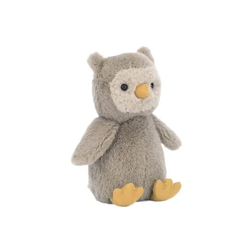 JELLYCAT Bird Collection Плюшевые куклы животных Сова высота 13 см сидячая поза