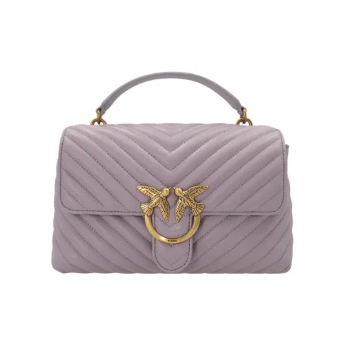 PINKO Puff Nappa Sheep Leather Crossbody Bag Shoulder Bag Women's Purple