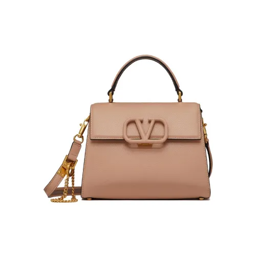 Valentino VSLING с рельефной телячьей кожей сумка с цепочкой маленькая женская розовая