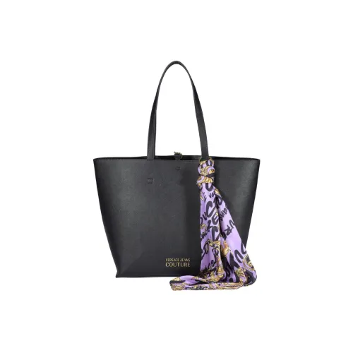VERSACE JEANS COUTURE Искусственная кожа Тоут Сумка Сумка для покупок Сумка на плечо Сумка Женская Черная
