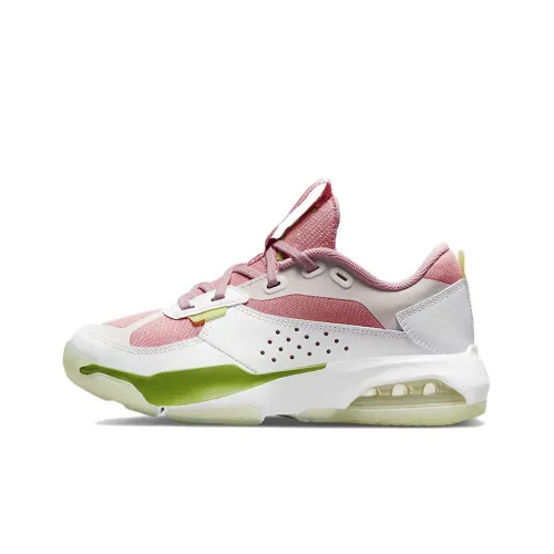 Jordan Air 200E Амортизаторы Shock Absorbers Противоскользящие Устойчивые к истиранию Низкий Топ Повседневная обувь Женская Белый Зеленый Розовый