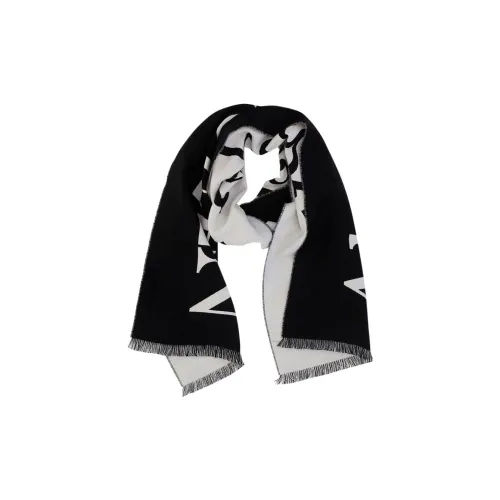 Alexander McQueen Шарфы из шерсти Wool Knit Черный Унисекс