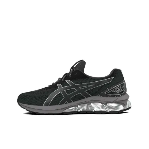 Asics Gel Quantum 180 7 Дышащий Амортизация Низкий Топ Повседневные Беговые Кроссовки Мужские Черный Серый