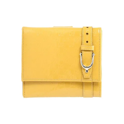 GUCCI Лакированная кожа Кошелек Женские Желтый