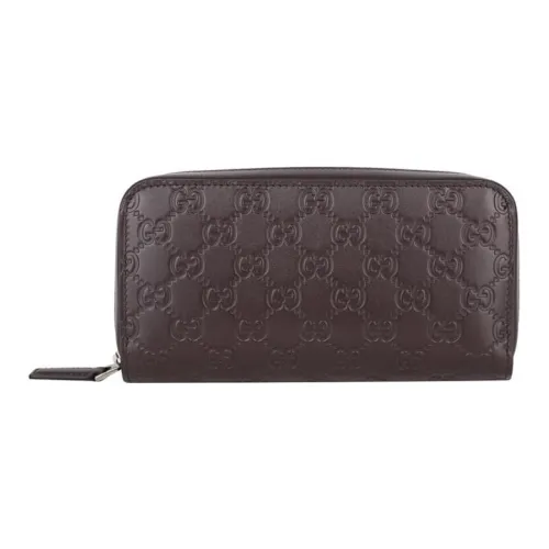 GUCCI Кошелек из коровьей кожи мужской коричневый