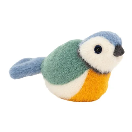JELLYCAT Bird Синий Finch Куклы Плюшевая кукла 10 см Рекомендуемый рост В сидячей позе