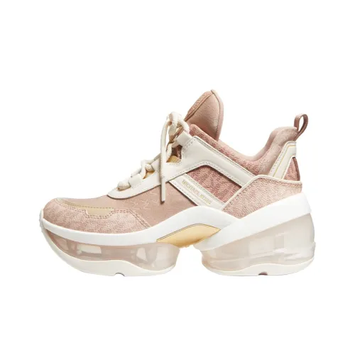 MICHAEL KORS MK Активный Износостойкий Дышащий Низкий Топ Повседневная Обувь Женская Коричневый Розовый