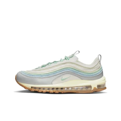 Nike Air Max 97 Low Топ Повседневные Беговые Кроссовки Женские Серый Зеленый