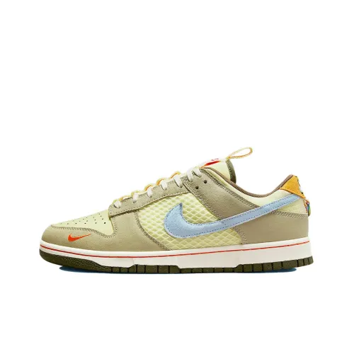 Nike Dunk Retro 'Мультяшный' Низкие Скейтборд Кроссовки Мужские Коричнево-Желтые