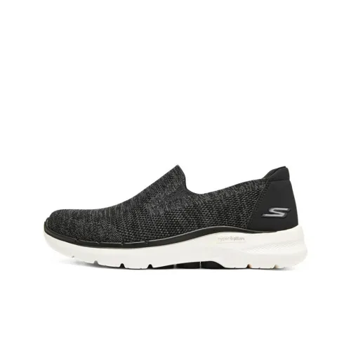 Skechers Go Walk 6 Low Топ Casual Мужской Черный