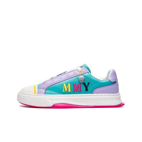 MIHARA YASUHIRO x FILA FM 4 Устойчивые к истиранию Низкие Кроссовки для скейтбординга Женские Синий зеленый фиолетовый