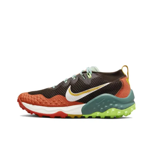 Nike Shock Absorbers Slip-Resistant Abrasion-Resistant Low-Top Беговые кроссовки Женские Оранжево-коричневый