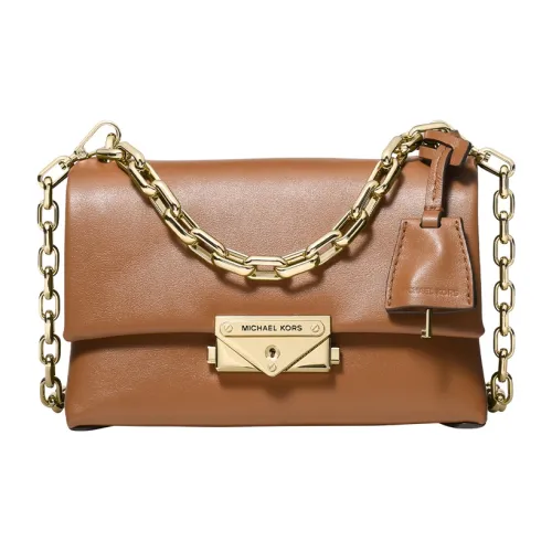 MICHAEL KORS Cece Коровья кожа кожа через плечо сумка экстра малый женский желудево-коричневый