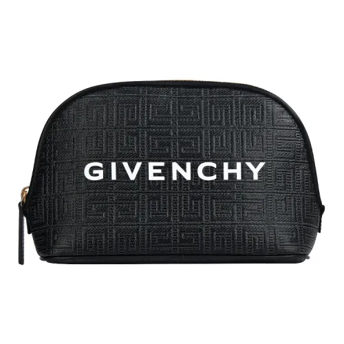 GIVENCHY Essentials Покрытый холст с кожаными вставками кошелек для монет сумка для хранения клатч женский черный
