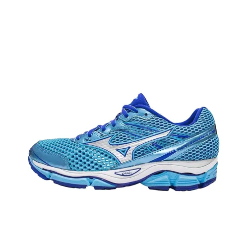 Mizuno Wave Enigma 5 противоскользящие устойчивые к истиранию низкий топ беговые кроссовки женские синий белый