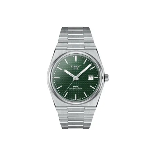TISSOT Автоматический Механический Механизм Мужские Часы PRX Super Player Series 40 мм Зеленые