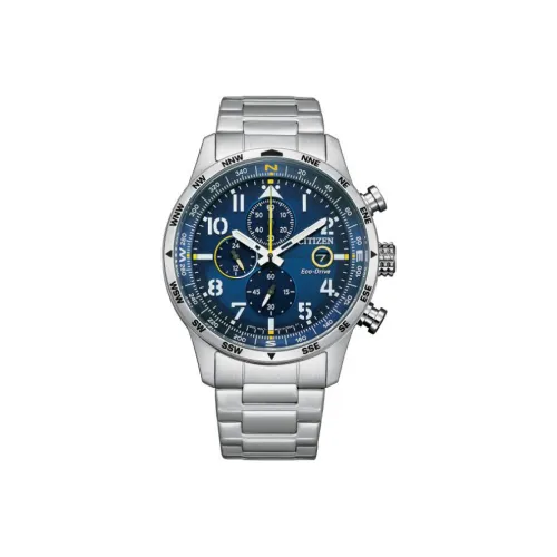 CITIZEN Ecology Drive Collection Светильник Кварцевый механизм Нержавеющая сталь Ремешок Часы Мужские Часы Синий циферблат